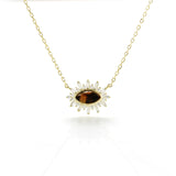 Vintage Tiger Eye Stone S925 Sterling Silver Gold – Jewelry Gift Ideas — 4