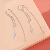 S925 Sterling Silver Leaf Earline Girl – Gifts for Kids — 5