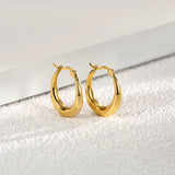 Women's Simple Graceful Silver Needle Geometric Ear – Gifts for Her — 5