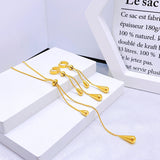 Women's Light Luxury Water Drop Tassel Necklace – Jewelry Gift Ideas — 4