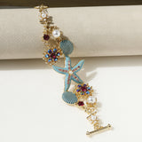 Beach Ocean Starfish Shanhu Bracelet Rhinestone – Jewelry Gift Ideas — 2