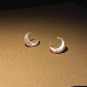 Moon Sea Diamond Shell Stud Earrings For Women – Gifts for Her — 6