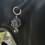 Vintage Round Purple Natural Stone National Style – Stylish Gifts — 2