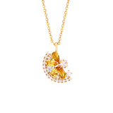 Small Lemon Slice Citrine Necklace – Jewelry Gift Ideas — 4