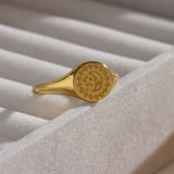 Simple Retro Ring With Star And Moon Pattern – Special Occasion Gifts — 2