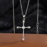 Silver Vintage Cross Necklace For Women – Jewelry Gift Ideas — 1