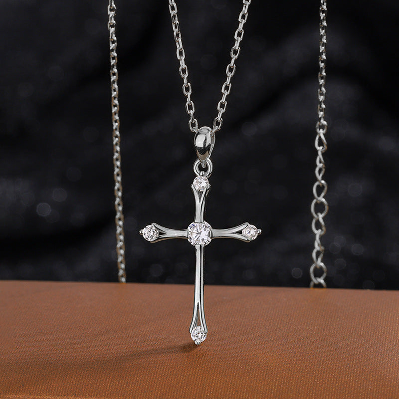 Silver Vintage Cross Necklace For Women – Jewelry Gift Ideas — 1