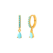 Water Drop Earrings Women's 925 Silver Turquoise – Gifts for Her — 5