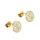 Titanium Steel 26 English Alphabet Letter Earrings – Thoughtful Gifts — 6