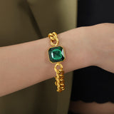 Cuban Link Chain Square Thick Straps Crystal – Jewelry Gift Ideas — 13
