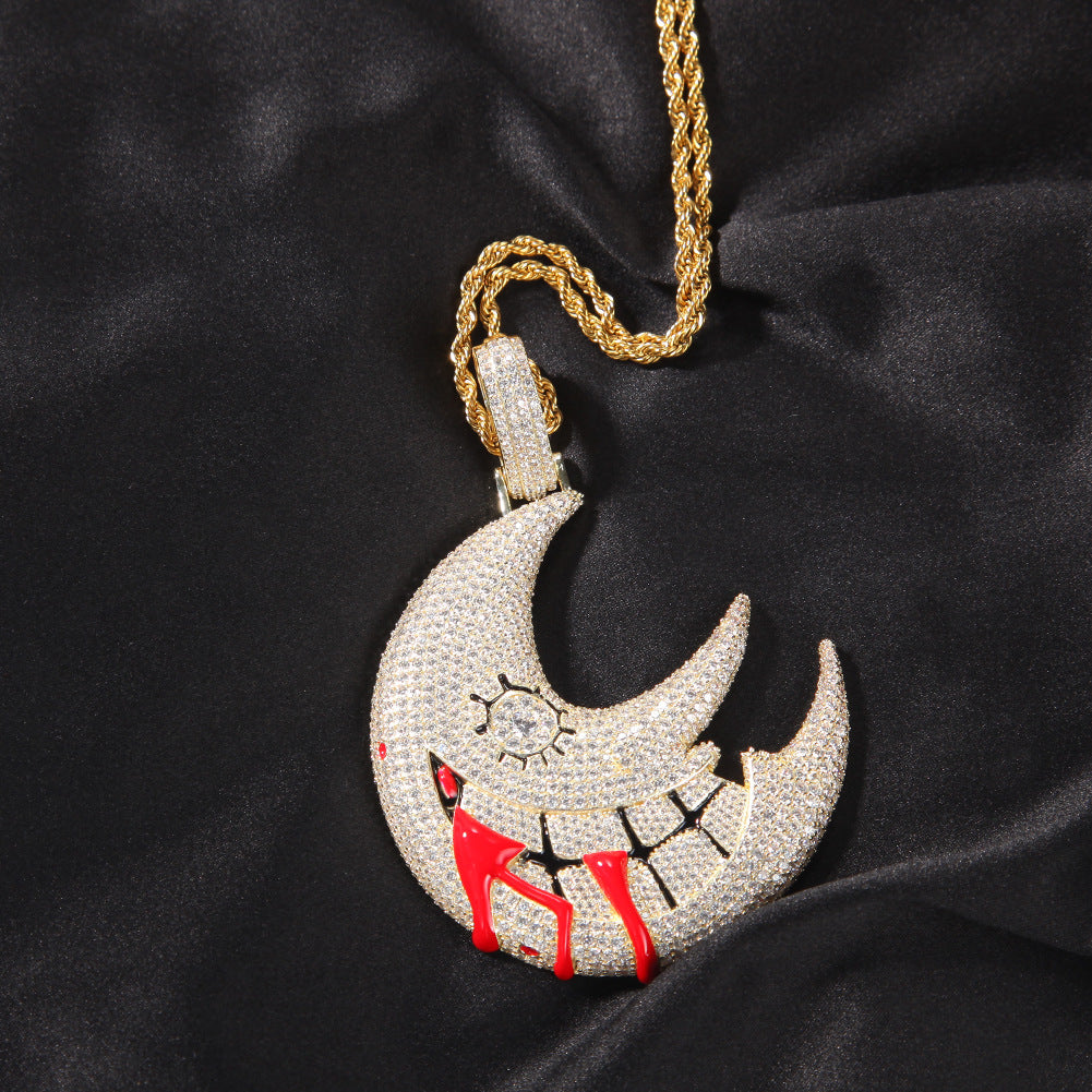 Moon Pendant Trippie Redd Same Style Exaggerated – Jewelry Gift Ideas — 1