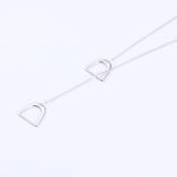 Simple Hollow Horseshoe Geometric Pendant – Jewelry Gift Ideas — 1