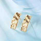 Irregular Hammered Tin Foil Earrings – Holiday Gift Ideas — 4