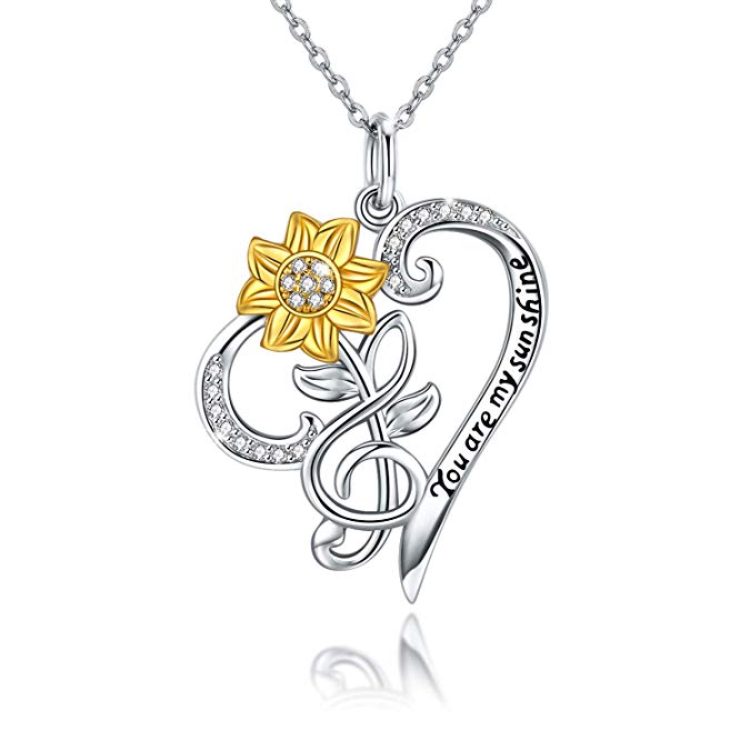 Sunflower Necklace S925 Sterling Silver – Jewelry Gift Ideas — 1