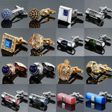 Spirit Level Hourglass Crown Zircon Crystal Cufflinks – Surprise Gifts — 5
