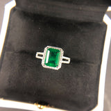 Light Luxury And Exquisite Square Emerald Ring – Jewelry Gift Ideas — 1