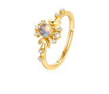 Sterling silver plated 9K gold ring – Small Gift Ideas — 4
