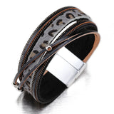 Alloy Magnet Horsehair Bracelet Leopard Print – Jewelry Gift Ideas — 5
