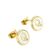 Titanium Steel 26 English Alphabet Letter Earrings – Thoughtful Gifts — 9