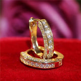 Fashion New Earrings Three-sided Full Diamond Earrings – Stylish Gifts — 8