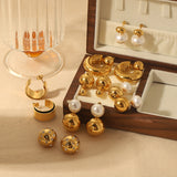 Fashionable All-match Round Pearl Earrings – Special Occasion Gifts — 15