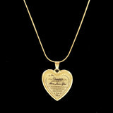 Necklace To my Daughter lovedad Peach Heart Alloy – Jewelry Gift Ideas — 7