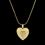 Necklace To my Daughter lovedad Peach Heart Alloy – Jewelry Gift Ideas — 7