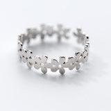 Lovely quality flower hollow plain silver ring – Useful Gifts — 10