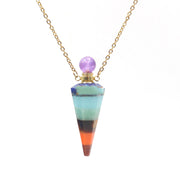 Natural Seven-color Stitching Crystal Stone – Jewelry Gift Ideas — 9