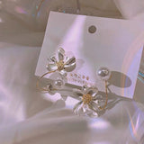 Female Asymmetric Delicate Flower Earrings – Gifts for Her — 6