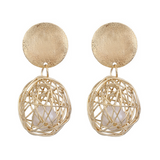 Vintage Geometric Earrings Simple Woven Ball – Special Occasion Gifts — 7