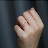 Fashionable zircon ring wedding ring – Gifts for Couples — 4