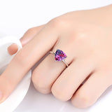 S925 Sterling Silver Ring Rainbow Stone Jewelry – Jewelry Gift Ideas — 5