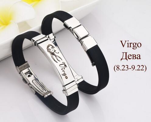 12 constellation silicone stainless steel – Jewelry Gift Ideas — 8