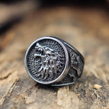 Wolfhead titanium steel ring – Surprise Gifts — 1