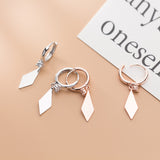 Glossy diamond short earrings – Holiday Gift Ideas — 3