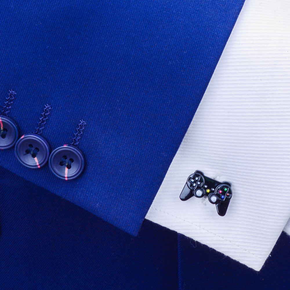 Black Fun Game Console Handle Cufflinks Ladies – Useful Gifts — 1