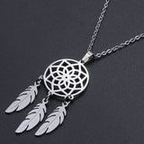 Openwork Dream Catcher Tassel Feather Pendant – Jewelry Gift Ideas — 4