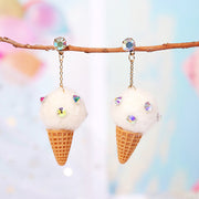 Long Cute Animal Plush Long Chain Earrings – Stylish Gifts — 9