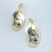 Women's Fashionable Silver Pin Plate Printed Pattern – Gifts for Her — 2