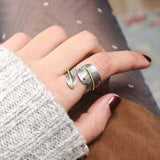 Fashion Creativity New Color Block Feather Ring – Stylish Gifts — 4