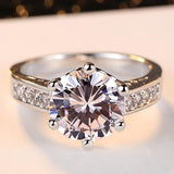 Six-claw gemstone gold ring – Surprise Gifts — 6