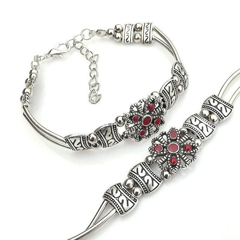 Nepalese Ethnic Double Row Color Bead Bracelet – Jewelry Gift Ideas — 1