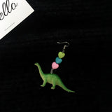Bungee Beautiful Girl Childlike Dinosaur Earrings – Gifts for Kids — 4
