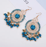 Exaggerated Disc Tassel Earrings Retro Style – Stylish Gifts — 1