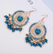 Exaggerated Disc Tassel Earrings Retro Style – Stylish Gifts — 1
