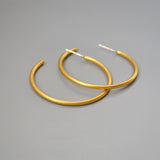 925 silver needle circle stud earrings – Meaningful Gifts — 4