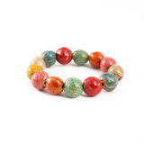 Colorful Volcanic Stone Ceramic Bracelet – Jewelry Gift Ideas — 6