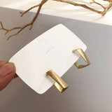 Circle Hoop Golden Metal Earrings for Women – Gifts for Her — 4