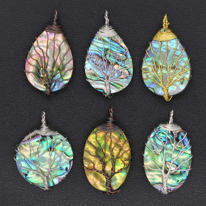 Water Drop Winding Tree of Life Pendant Necklace – Jewelry Gift Ideas — 1